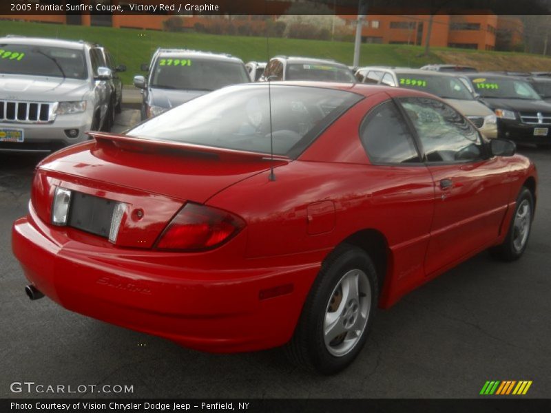 Victory Red / Graphite 2005 Pontiac Sunfire Coupe