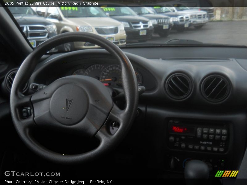 Victory Red / Graphite 2005 Pontiac Sunfire Coupe