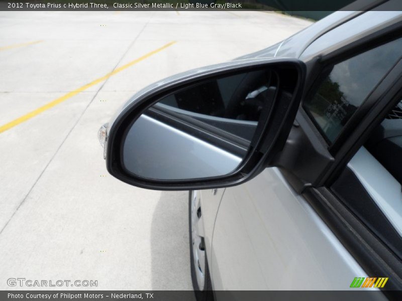 Classic Silver Metallic / Light Blue Gray/Black 2012 Toyota Prius c Hybrid Three