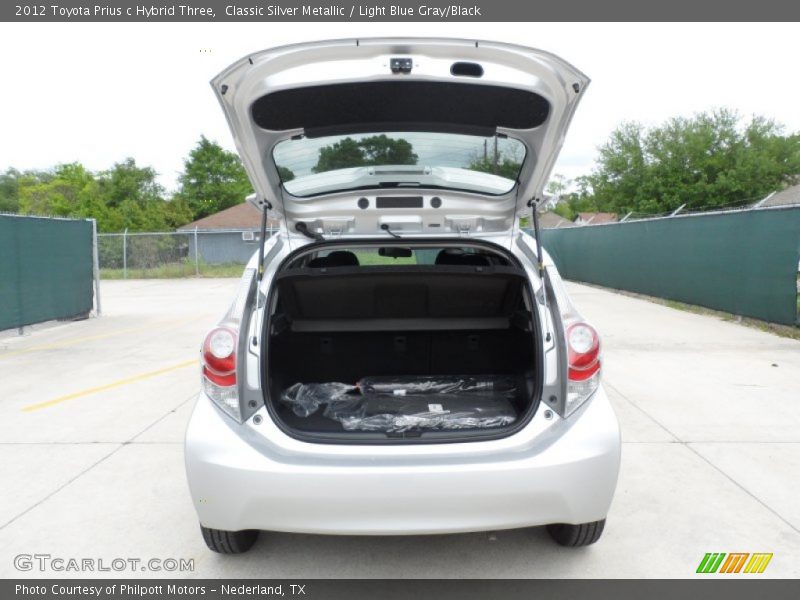 Classic Silver Metallic / Light Blue Gray/Black 2012 Toyota Prius c Hybrid Three