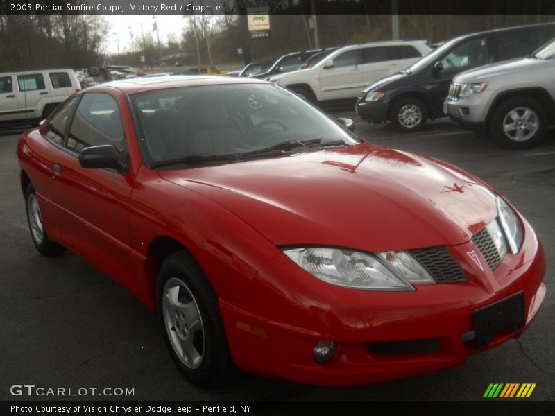 Victory Red / Graphite 2005 Pontiac Sunfire Coupe