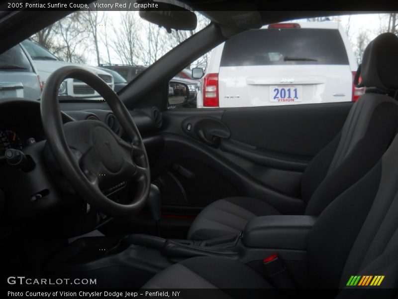Victory Red / Graphite 2005 Pontiac Sunfire Coupe