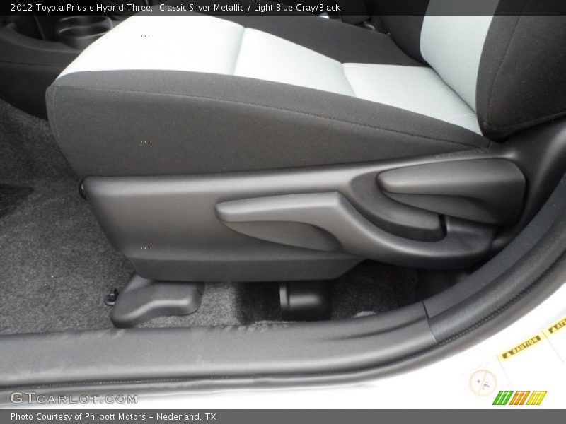 Front Seat of 2012 Prius c Hybrid Three
