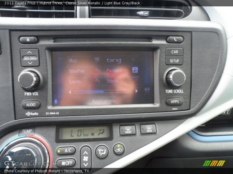 Controls of 2012 Prius c Hybrid Three
