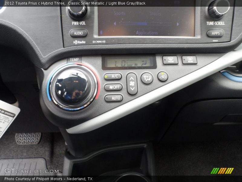 Controls of 2012 Prius c Hybrid Three