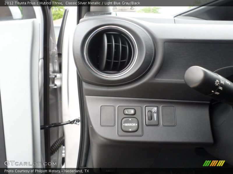 Controls of 2012 Prius c Hybrid Three