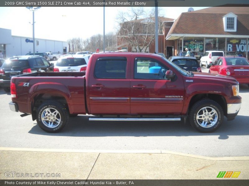 Sonoma Red Metallic / Ebony 2009 GMC Sierra 1500 SLE Z71 Crew Cab 4x4