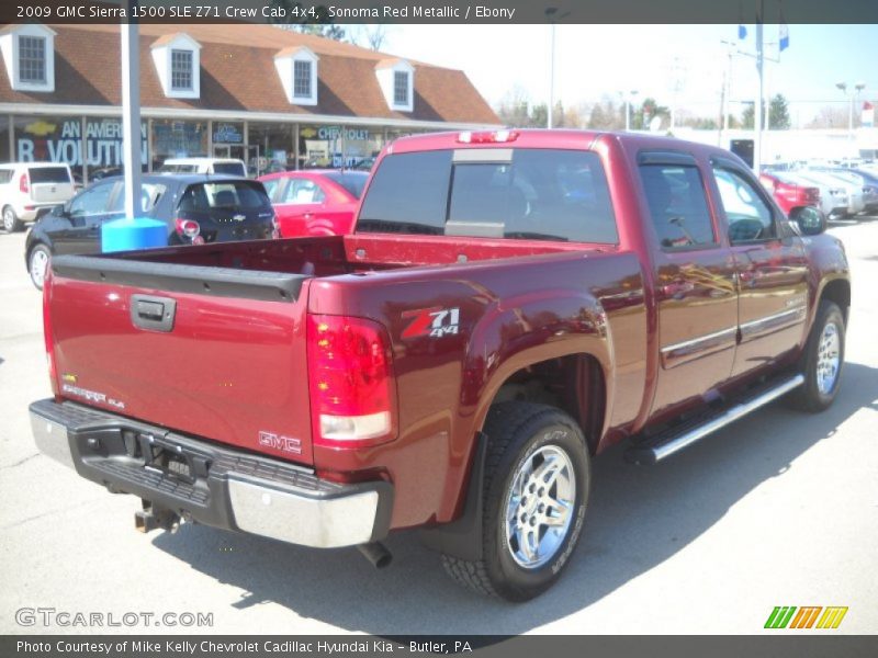 Sonoma Red Metallic / Ebony 2009 GMC Sierra 1500 SLE Z71 Crew Cab 4x4