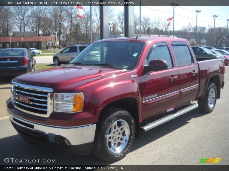 Sonoma Red Metallic / Ebony 2009 GMC Sierra 1500 SLE Z71 Crew Cab 4x4