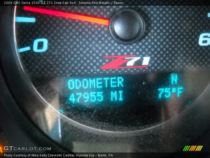 Sonoma Red Metallic / Ebony 2009 GMC Sierra 1500 SLE Z71 Crew Cab 4x4