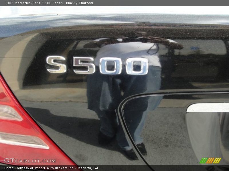 Black / Charcoal 2002 Mercedes-Benz S 500 Sedan