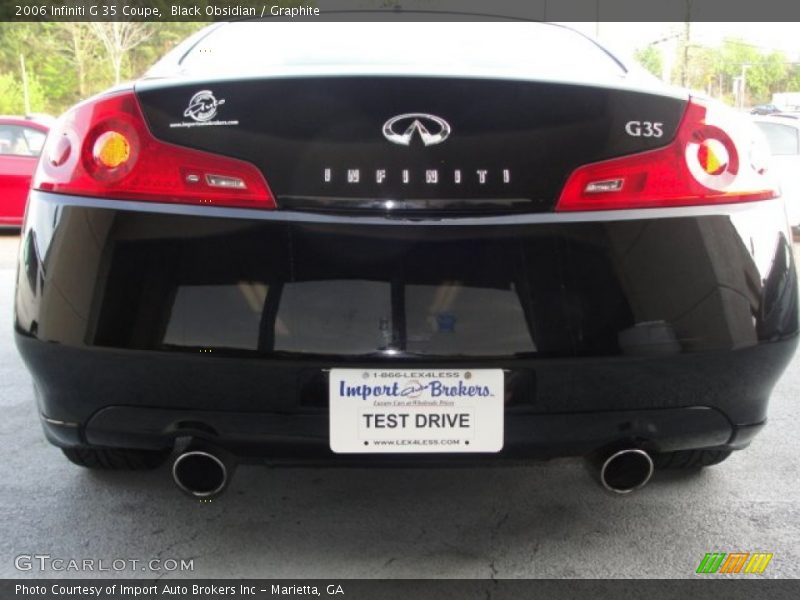 Black Obsidian / Graphite 2006 Infiniti G 35 Coupe