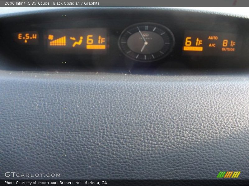 Black Obsidian / Graphite 2006 Infiniti G 35 Coupe
