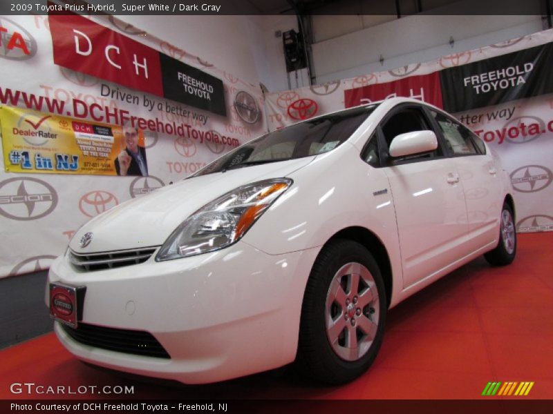 Super White / Dark Gray 2009 Toyota Prius Hybrid