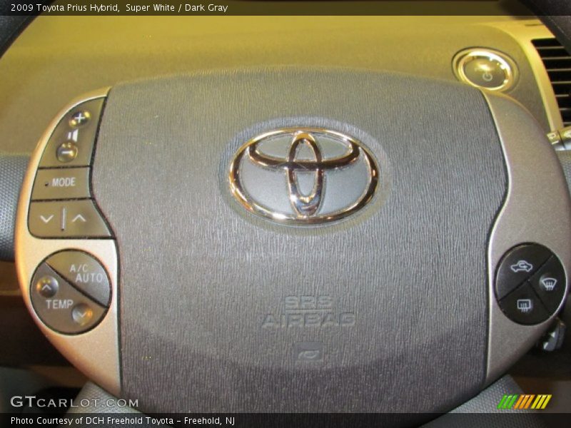 Super White / Dark Gray 2009 Toyota Prius Hybrid