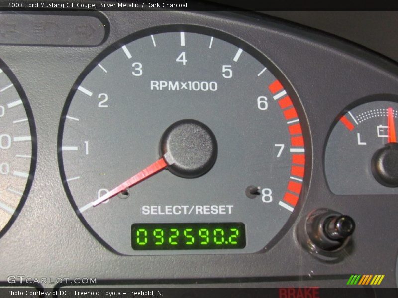 Silver Metallic / Dark Charcoal 2003 Ford Mustang GT Coupe