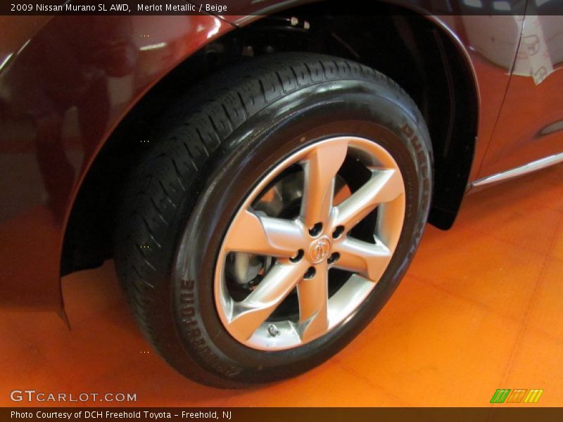 Merlot Metallic / Beige 2009 Nissan Murano SL AWD