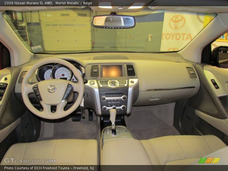 Merlot Metallic / Beige 2009 Nissan Murano SL AWD