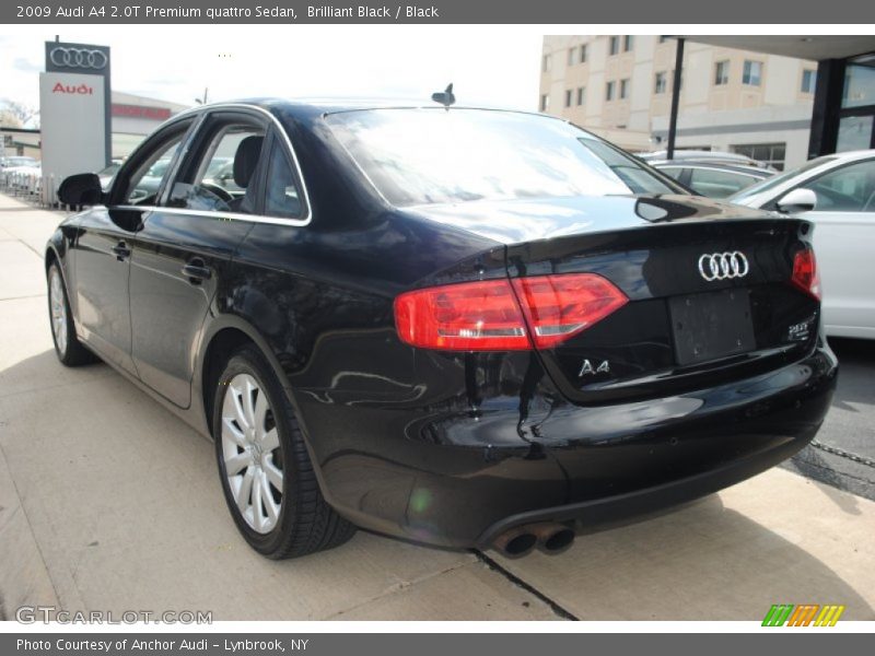 Brilliant Black / Black 2009 Audi A4 2.0T Premium quattro Sedan