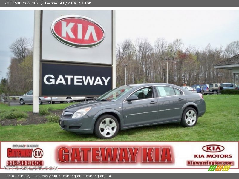 Techno Gray Metallic / Tan 2007 Saturn Aura XE