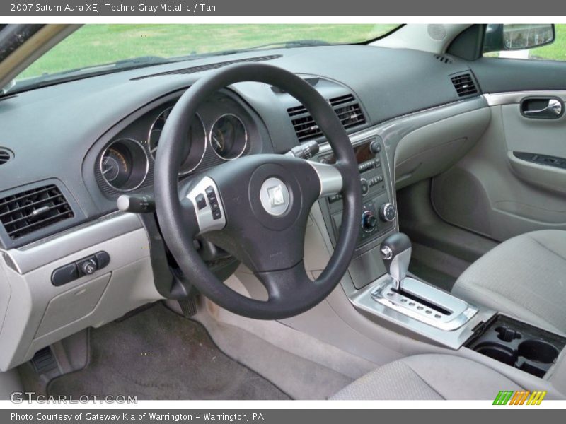 Techno Gray Metallic / Tan 2007 Saturn Aura XE