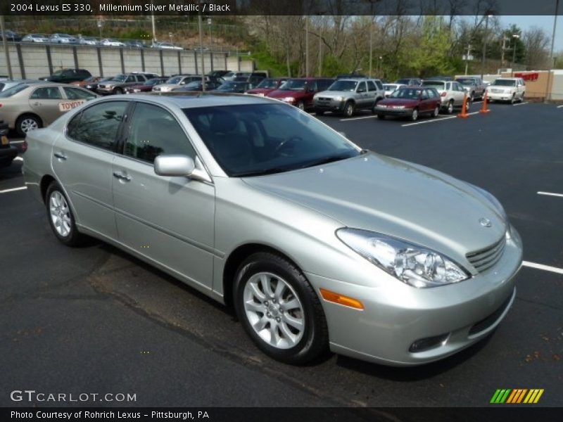 Millennium Silver Metallic / Black 2004 Lexus ES 330