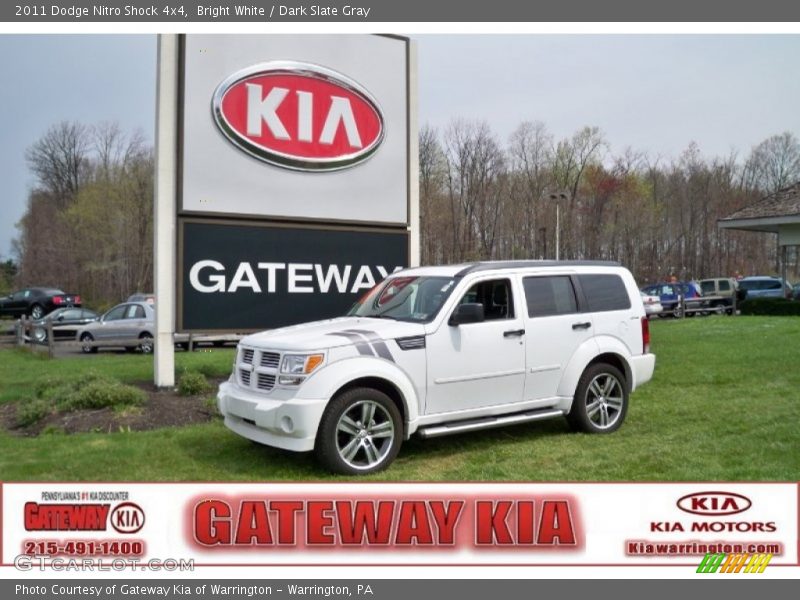 Bright White / Dark Slate Gray 2011 Dodge Nitro Shock 4x4