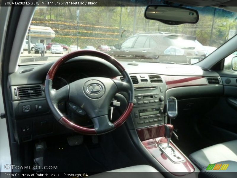 Millennium Silver Metallic / Black 2004 Lexus ES 330