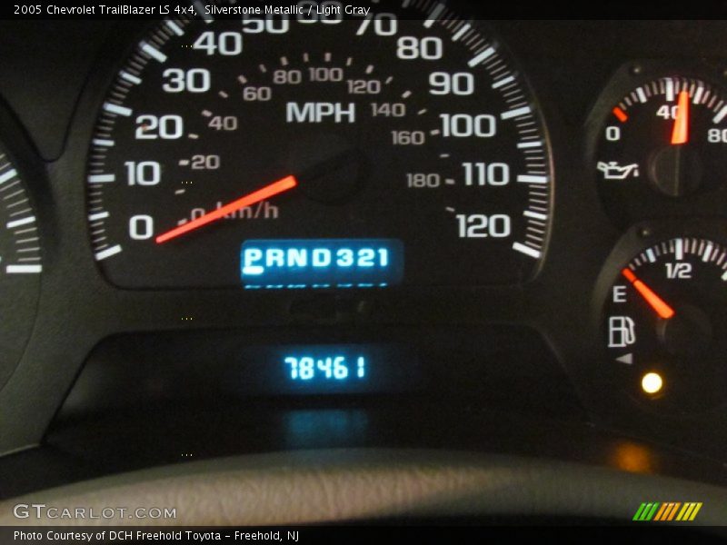 Silverstone Metallic / Light Gray 2005 Chevrolet TrailBlazer LS 4x4