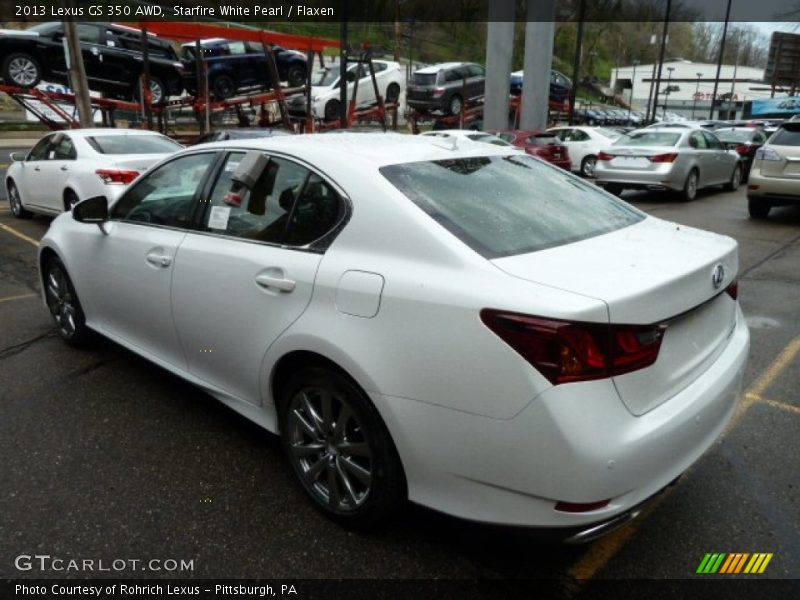 Starfire White Pearl / Flaxen 2013 Lexus GS 350 AWD