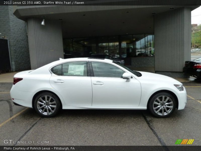 Starfire White Pearl / Flaxen 2013 Lexus GS 350 AWD