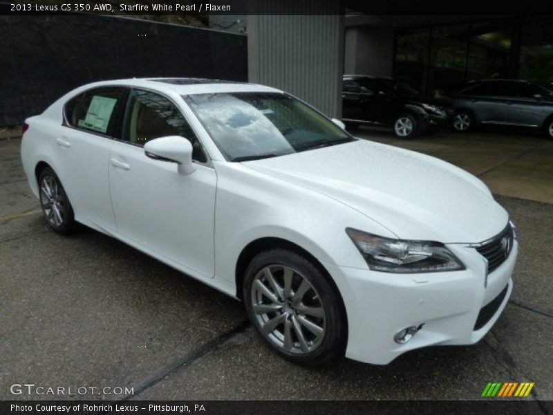 Starfire White Pearl / Flaxen 2013 Lexus GS 350 AWD