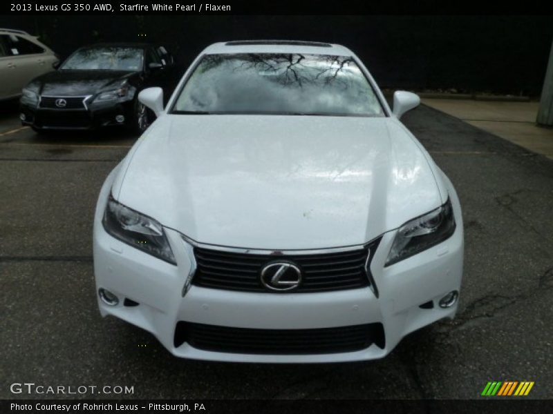 Starfire White Pearl / Flaxen 2013 Lexus GS 350 AWD