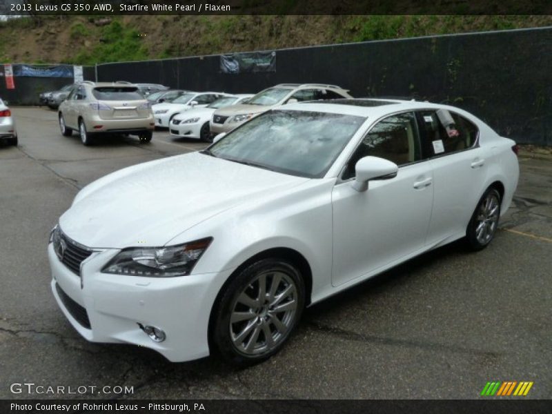 Starfire White Pearl / Flaxen 2013 Lexus GS 350 AWD