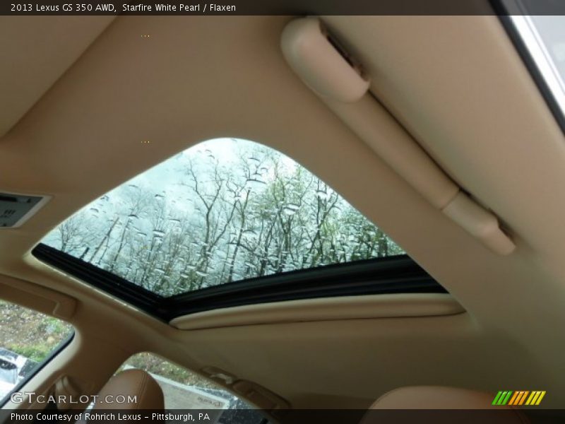Starfire White Pearl / Flaxen 2013 Lexus GS 350 AWD