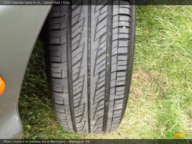 Canyon Red / Gray 2003 Hyundai Santa Fe LX
