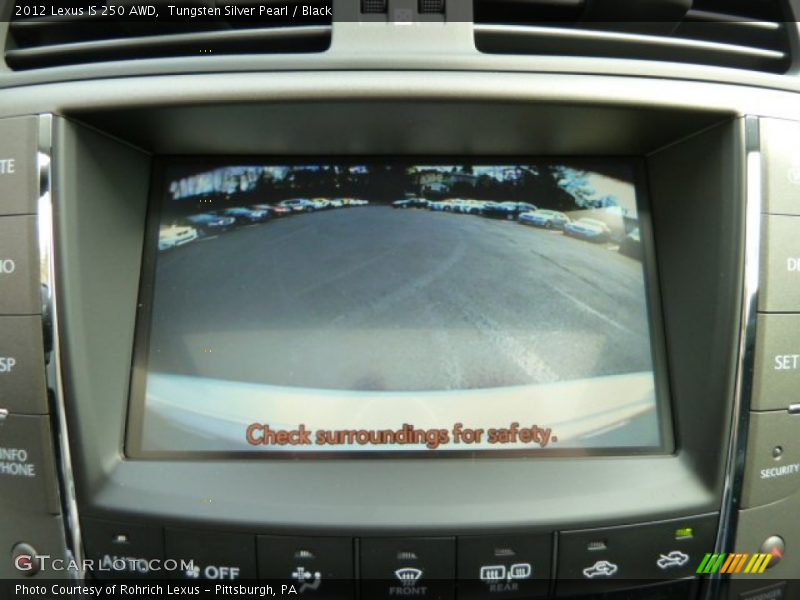 Tungsten Silver Pearl / Black 2012 Lexus IS 250 AWD