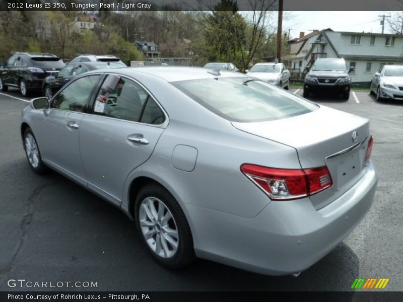 Tungsten Pearl / Light Gray 2012 Lexus ES 350