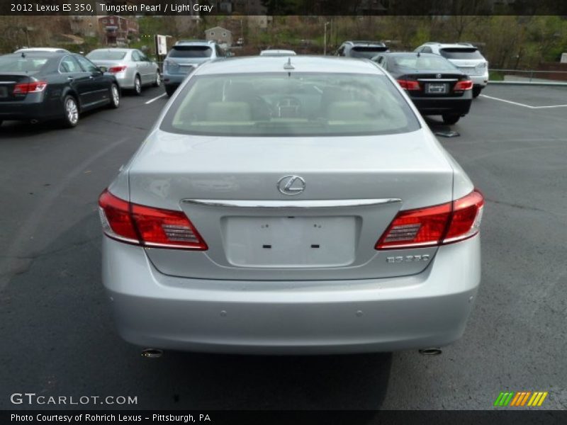 Tungsten Pearl / Light Gray 2012 Lexus ES 350