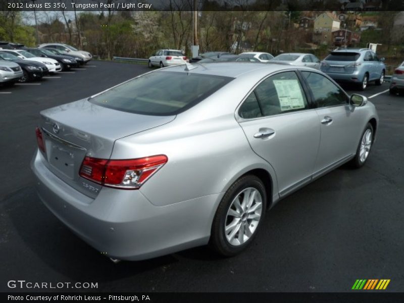 Tungsten Pearl / Light Gray 2012 Lexus ES 350
