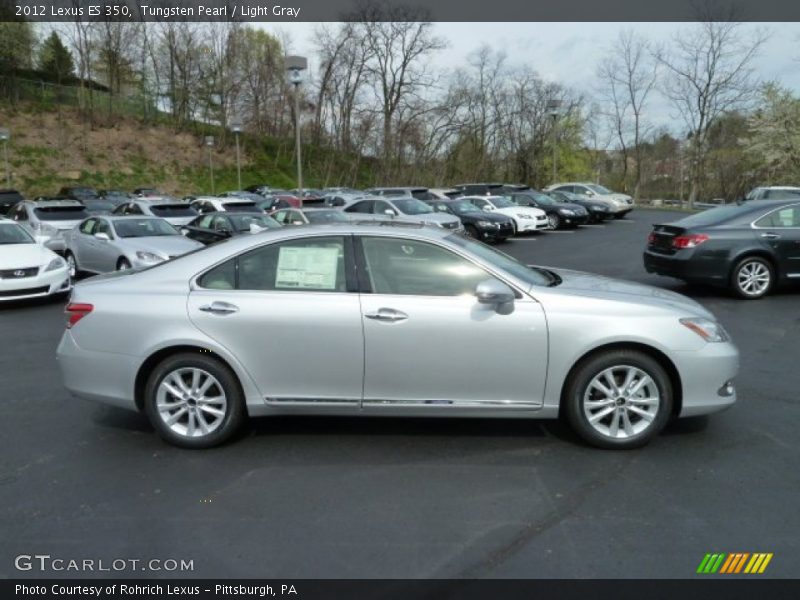 Tungsten Pearl / Light Gray 2012 Lexus ES 350