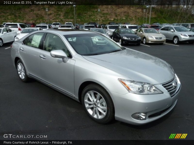 Tungsten Pearl / Light Gray 2012 Lexus ES 350