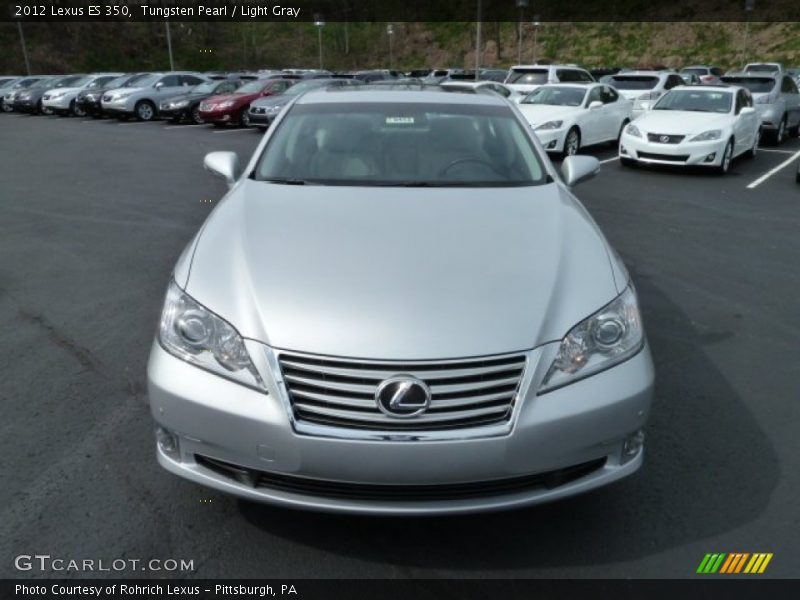 Tungsten Pearl / Light Gray 2012 Lexus ES 350