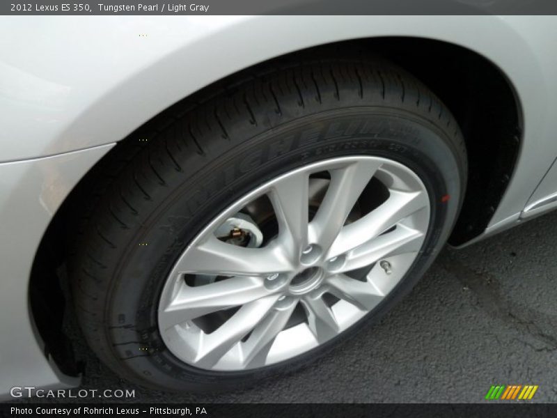 Tungsten Pearl / Light Gray 2012 Lexus ES 350