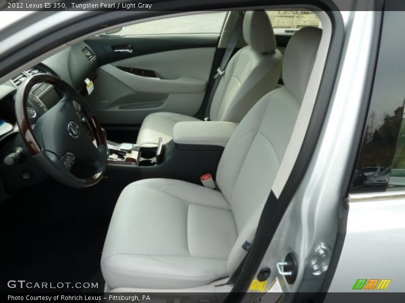 Tungsten Pearl / Light Gray 2012 Lexus ES 350