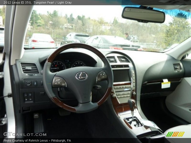 Tungsten Pearl / Light Gray 2012 Lexus ES 350
