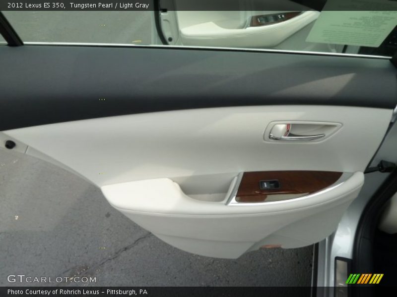 Tungsten Pearl / Light Gray 2012 Lexus ES 350