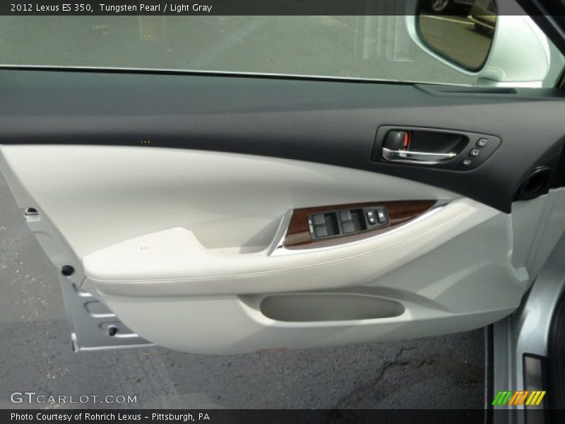 Tungsten Pearl / Light Gray 2012 Lexus ES 350