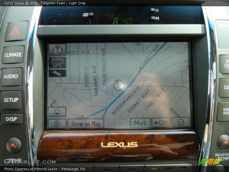 Tungsten Pearl / Light Gray 2012 Lexus ES 350