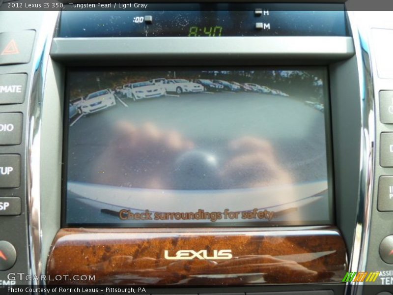 Tungsten Pearl / Light Gray 2012 Lexus ES 350